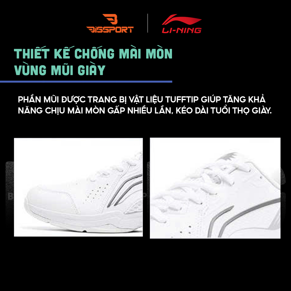 Giày Cầu Lông Lining AYTU001-9 Trắng Xanh Chính Hãng - Ôm Chân - Nhẹ Êm - Thông Thoáng - Bền Bỉ - Giảm Chấn